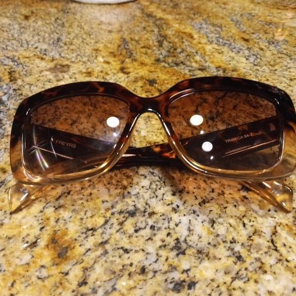 Freyrs Tribeca Square Women's Brown Oversized Square Sunglasses Tortoise 94-2 - Picture 9 of 12